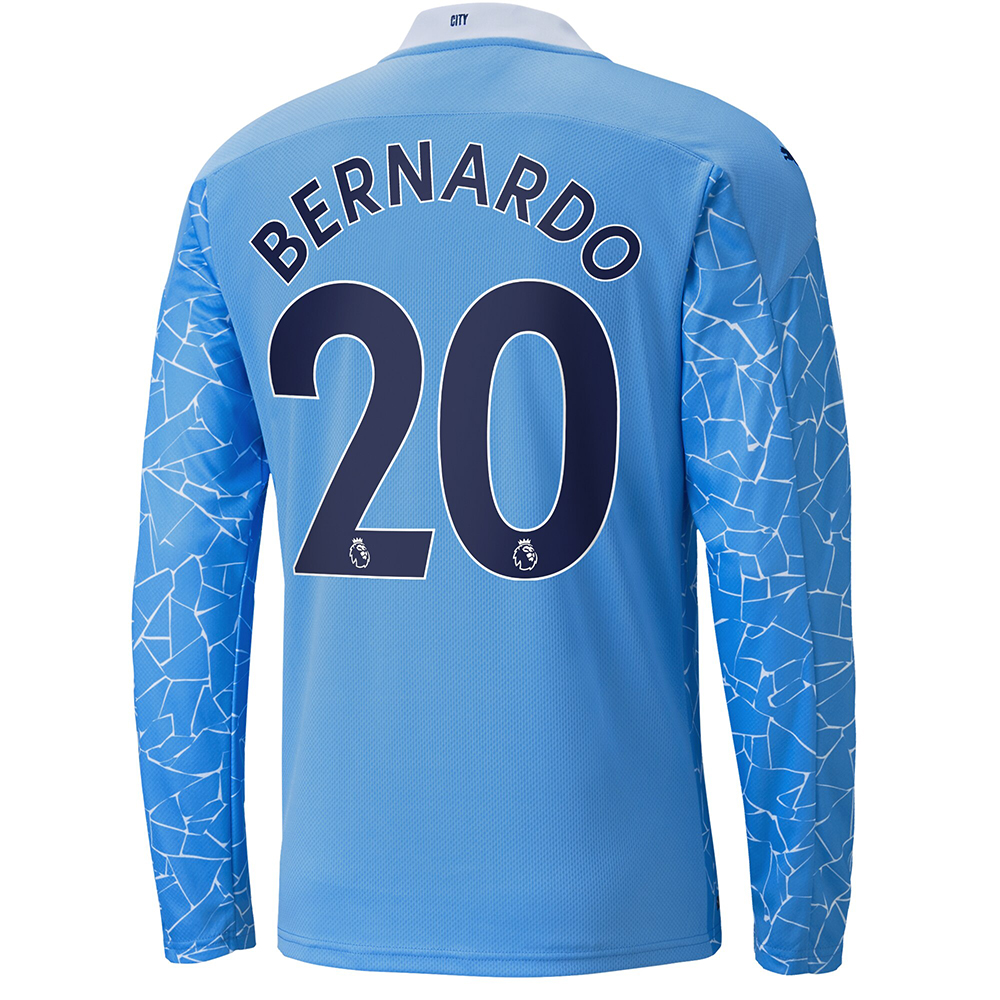 Herren Fußball Bernardo Silva #20 Heimtrikot Blau Trikot 2020/21 Hemd