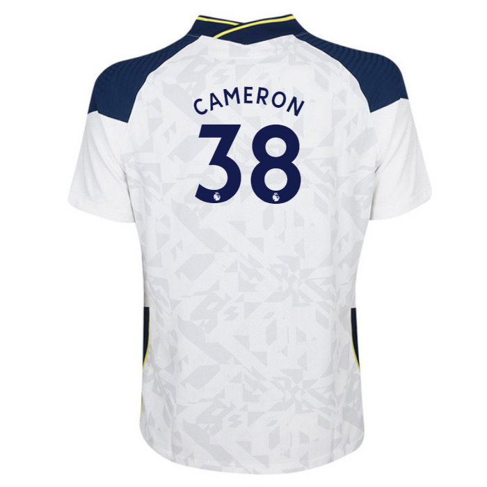 Herren Fußball Cameron Carter-vickers #38 Heimtrikot Weiß Trikot 2020/21 Hemd