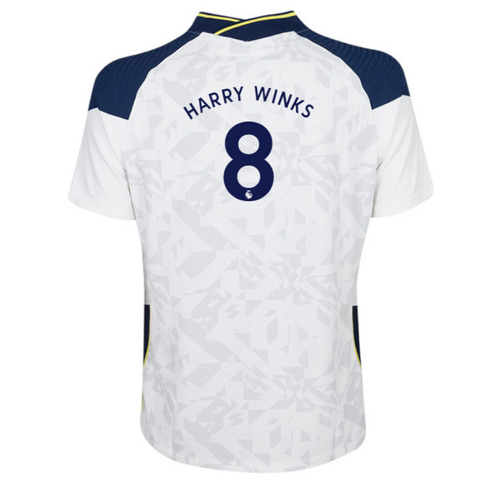 Herren Fußball Harry Winks #8 Heimtrikot Weiß Trikot 2020/21 Hemd