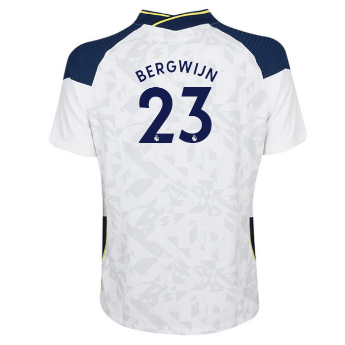 Herren Fußball Steven Bergwijn #23 Heimtrikot Weiß Trikot 2020/21 Hemd