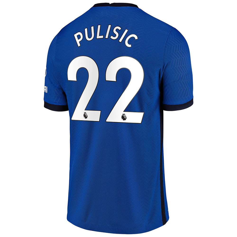 Herren Fußball Christian Pulisic #22 Heimtrikot Blau Trikot 2020/21 Hemd