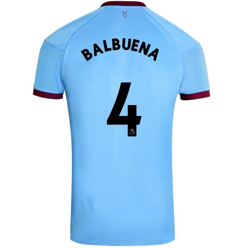 Herren Fußball Fabian Balbuena #4 Auswärtstrikot Blau Trikot 2020/21 Hemd