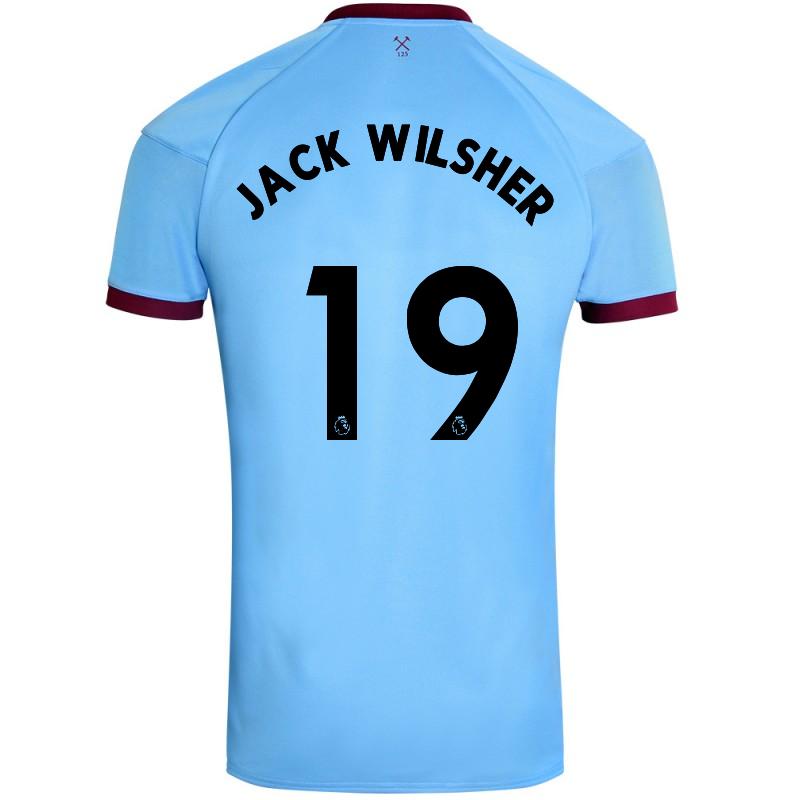 Herren Fußball Jack Wilshere #19 Auswärtstrikot Blau Trikot 2020/21 Hemd