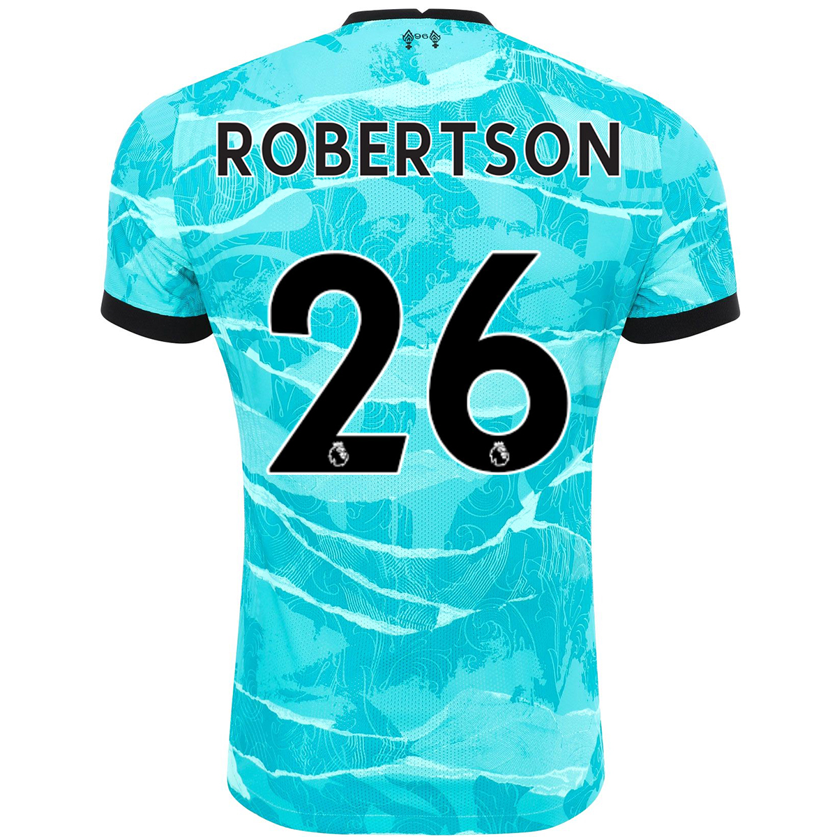 Herren Fußball Andrew Robertson #26 Auswärtstrikot Blau Trikot 2020/21 Hemd