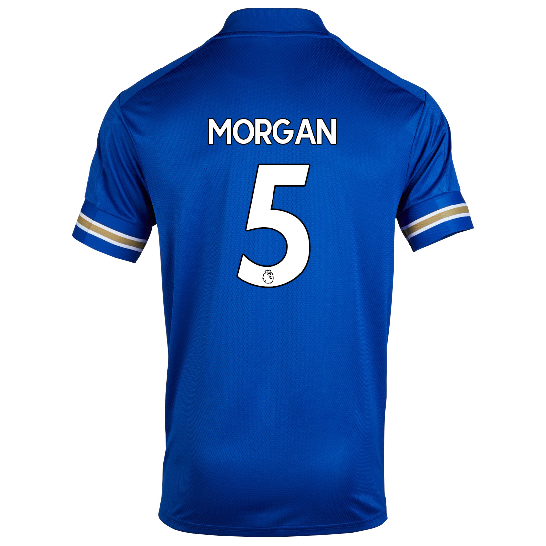 Herren Fußball Wes Morgan #5 Heimtrikot Blau Trikot 2020/21 Hemd