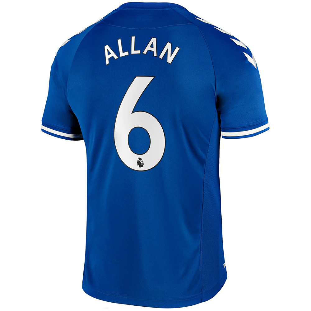 Herren Fußball Allan #6 Heimtrikot Blau Trikot 2020/21 Hemd