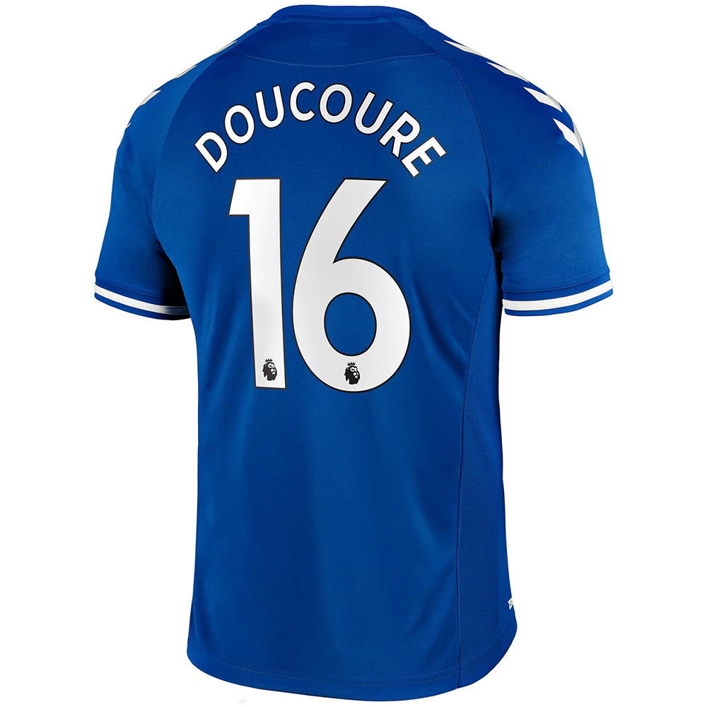 Herren Fußball Abdoulaye Doucoure #16 Heimtrikot Blau Trikot 2020/21 Hemd