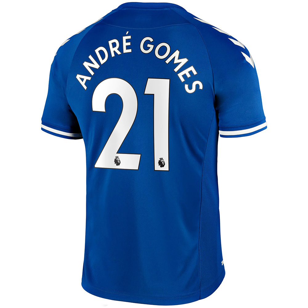 Herren Fußball Andre Gomes #21 Heimtrikot Blau Trikot 2020/21 Hemd