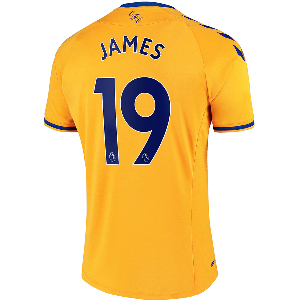 Herren Fußball James Rodriguez #19 Auswärtstrikot Gelb Trikot 2020/21 Hemd