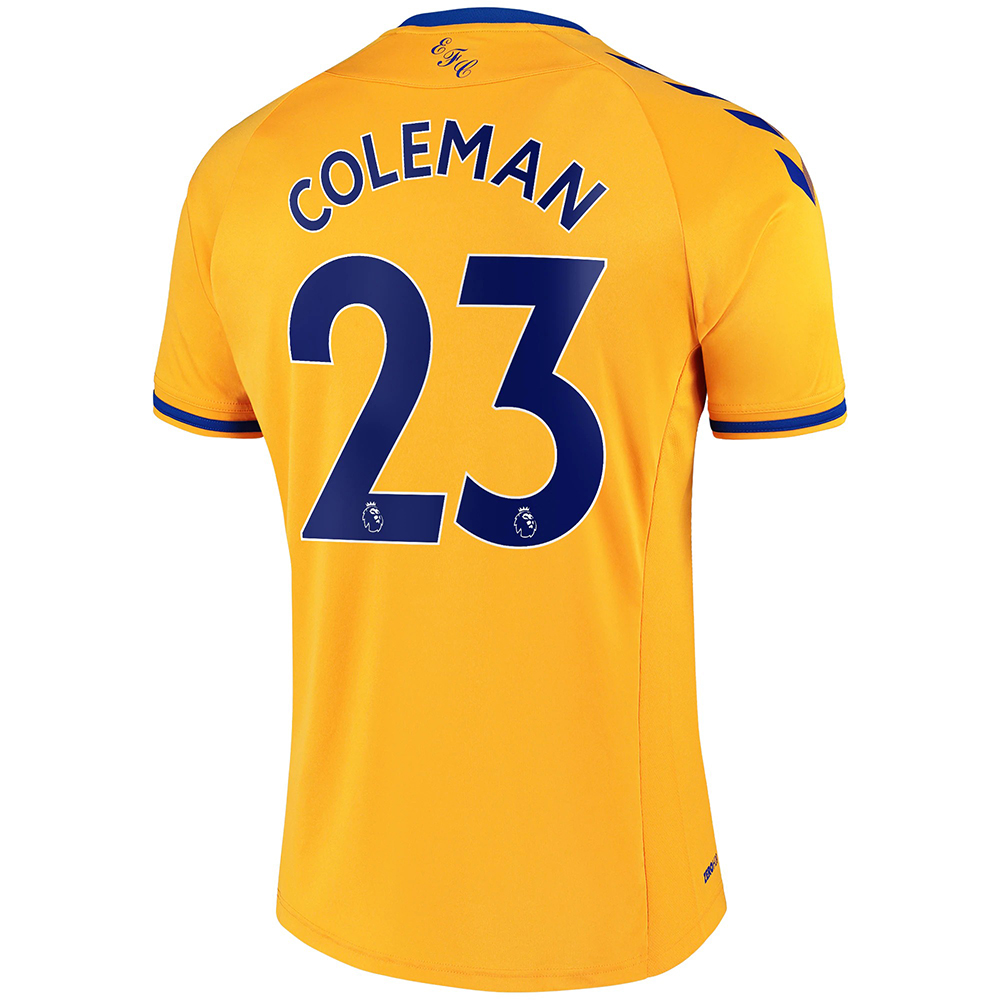 Herren Fußball Seamus Coleman #23 Auswärtstrikot Gelb Trikot 2020/21 Hemd