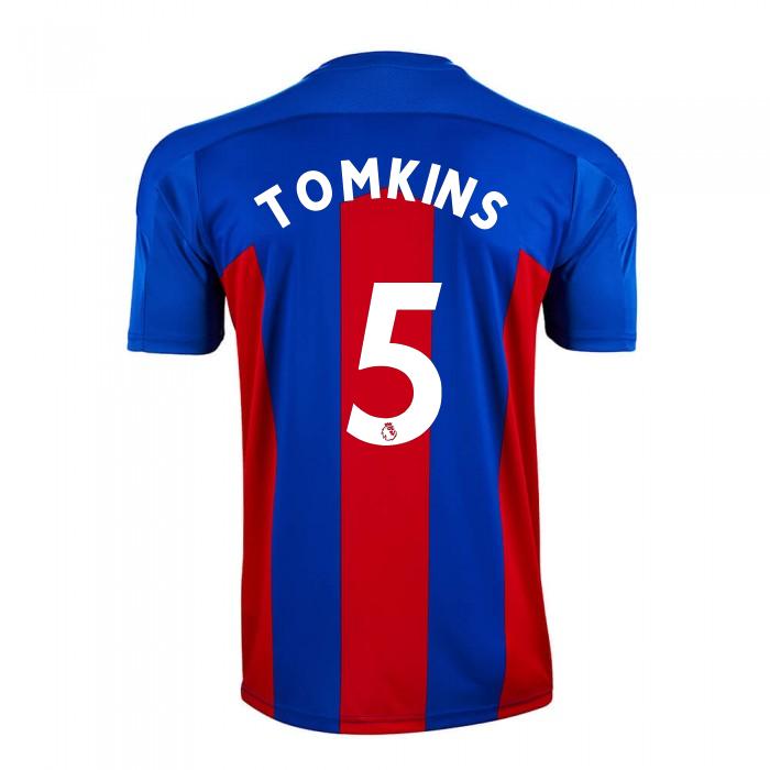 Herren Fußball James Tomkins #5 Heimtrikot Rot Blau Trikot 2020/21 Hemd