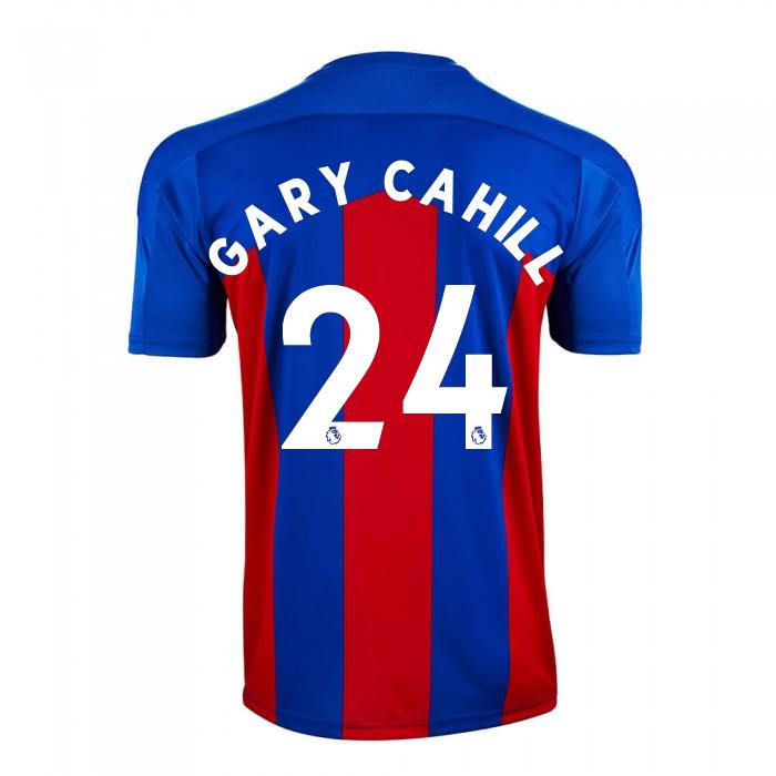 Herren Fußball Gary Cahill #24 Heimtrikot Rot Blau Trikot 2020/21 Hemd