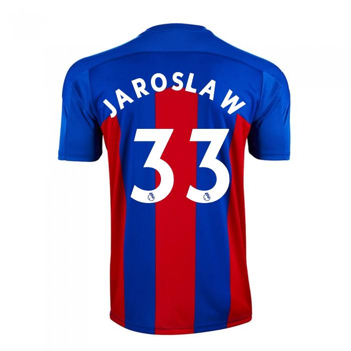 Herren Fußball Jaroslaw Jach #33 Heimtrikot Rot Blau Trikot 2020/21 Hemd