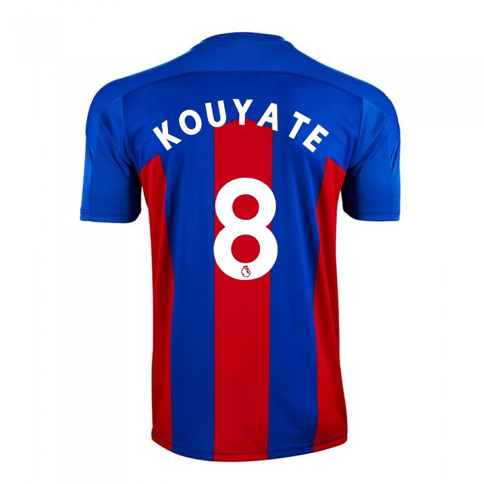 Herren Fußball Cheikhou Kouyate #8 Heimtrikot Rot Blau Trikot 2020/21 Hemd