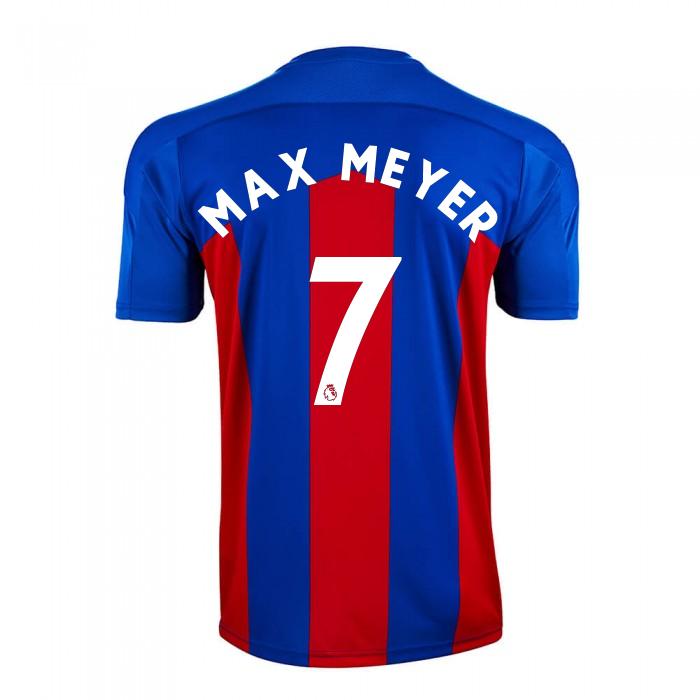 Herren Fußball Max Meyer #7 Heimtrikot Rot Blau Trikot 2020/21 Hemd