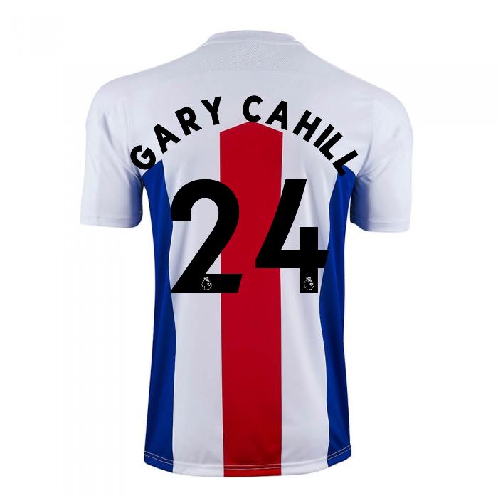 Herren Fußball Gary Cahill #24 Auswärtstrikot Weiß Trikot 2020/21 Hemd