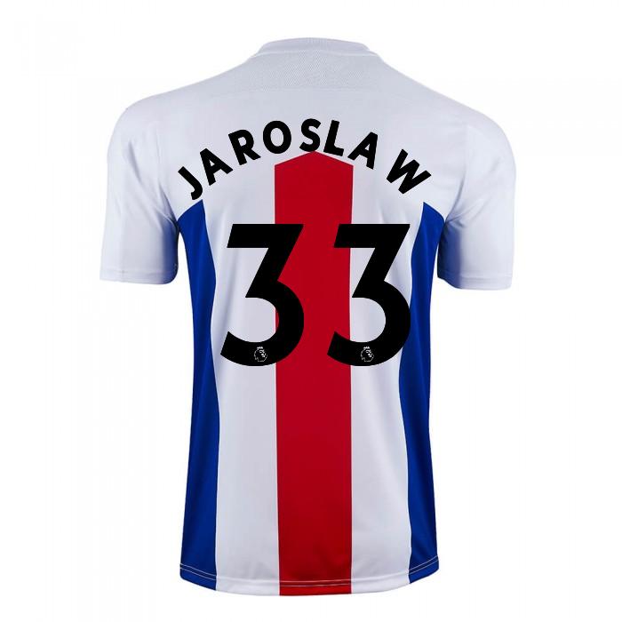 Herren Fußball Jaroslaw Jach #33 Auswärtstrikot Weiß Trikot 2020/21 Hemd