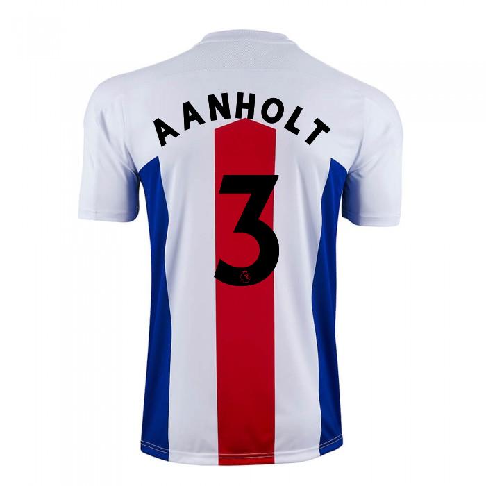 Herren Fußball Patrick Van Aanholt #3 Auswärtstrikot Weiß Trikot 2020/21 Hemd