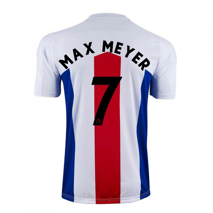 Herren Fußball Max Meyer #7 Auswärtstrikot Weiß Trikot 2020/21 Hemd