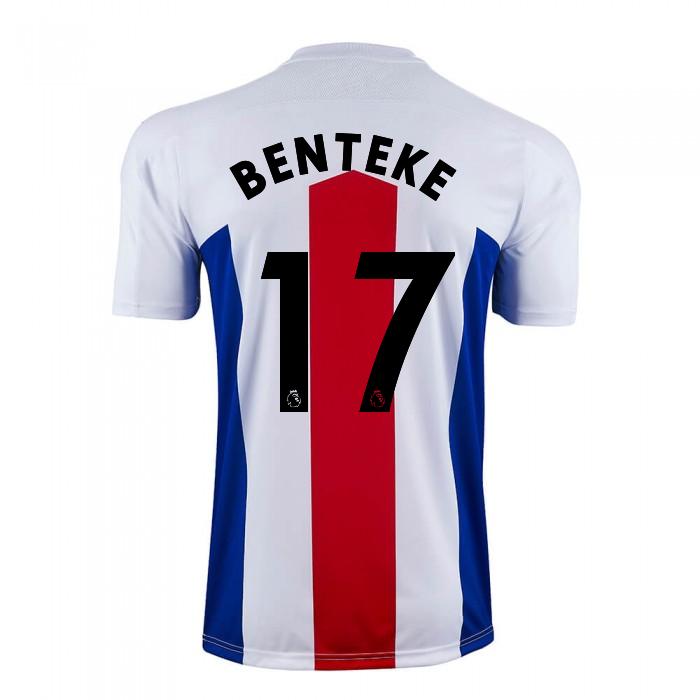 Herren Fußball Christian Benteke #17 Auswärtstrikot Weiß Trikot 2020/21 Hemd