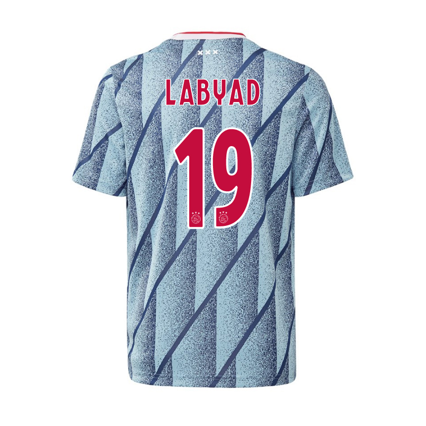 Herren Fußball Zakaria Labyad #19 Auswärtstrikot Blau Trikot 2020/21 Hemd