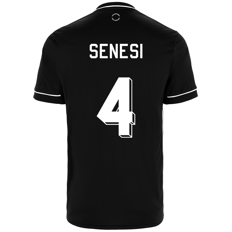 Herren Fußball Marcos Senesi #4 Auswärtstrikot Schwarz Trikot 2020/21 Hemd
