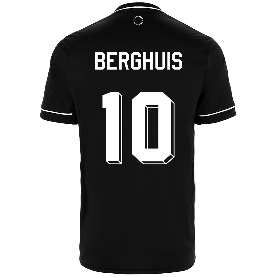 Herren Fußball Steven Berghuis #10 Auswärtstrikot Schwarz Trikot 2020/21 Hemd