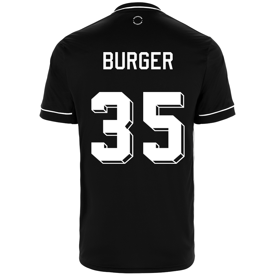Herren Fußball Wouter Burger #35 Auswärtstrikot Schwarz Trikot 2020/21 Hemd