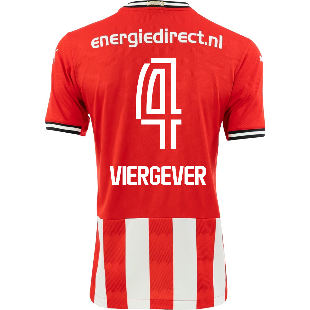Herren Fußball Nick Viergever #4 Heimtrikot Rot Trikot 2020/21 Hemd