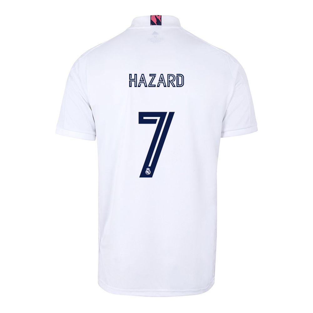 Herren Fußball Eden Hazard #7 Heimtrikot Weiß Trikot 2020/21 Hemd