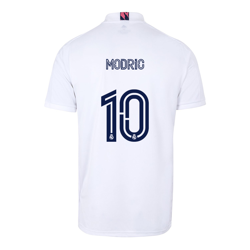 Herren Fußball Luka Modric #10 Heimtrikot Weiß Trikot 2020/21 Hemd