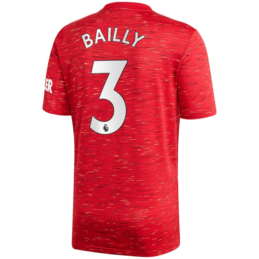 Herren Fußball Eric Bertrand Bailly #3 Heimtrikot Rot Trikot 2020/21 Hemd