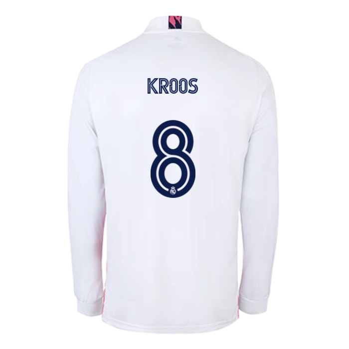 Herren Fußball Toni Kroos #8 Heimtrikot Weiß Trikot 2020/21 Hemd