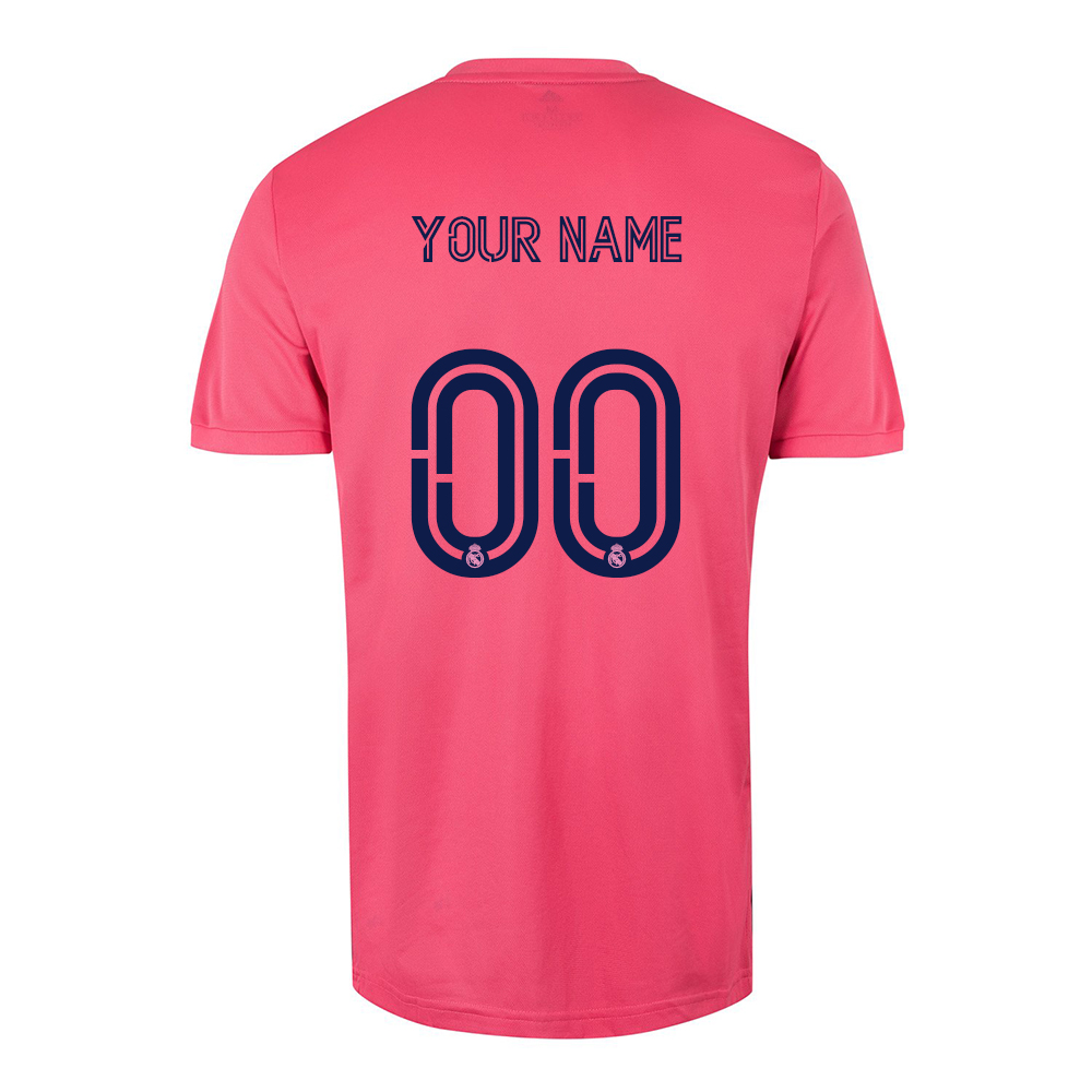 Herren Fußball Dein Name #0 Auswärtstrikot Rosa Trikot 2020/21 Hemd