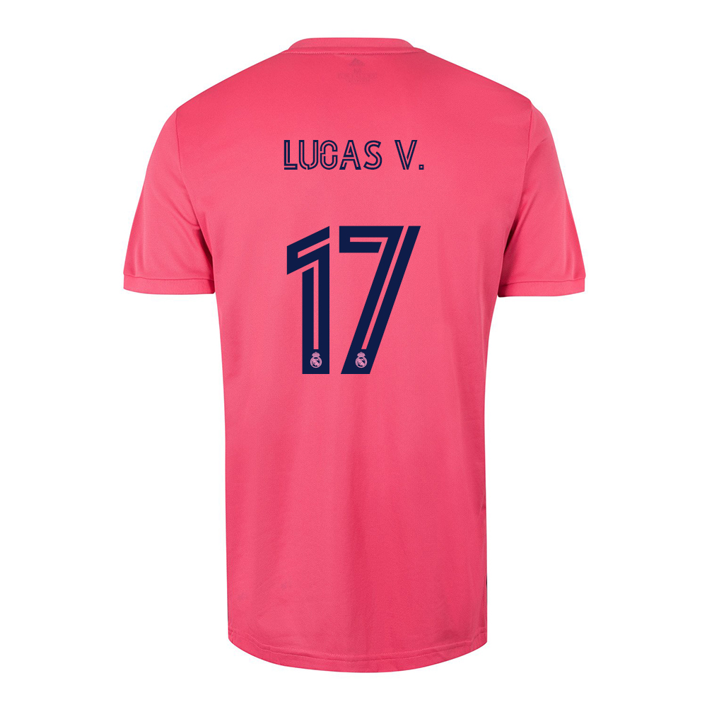 Herren Fußball Lucas Vazquez #17 Auswärtstrikot Rosa Trikot 2020/21 Hemd