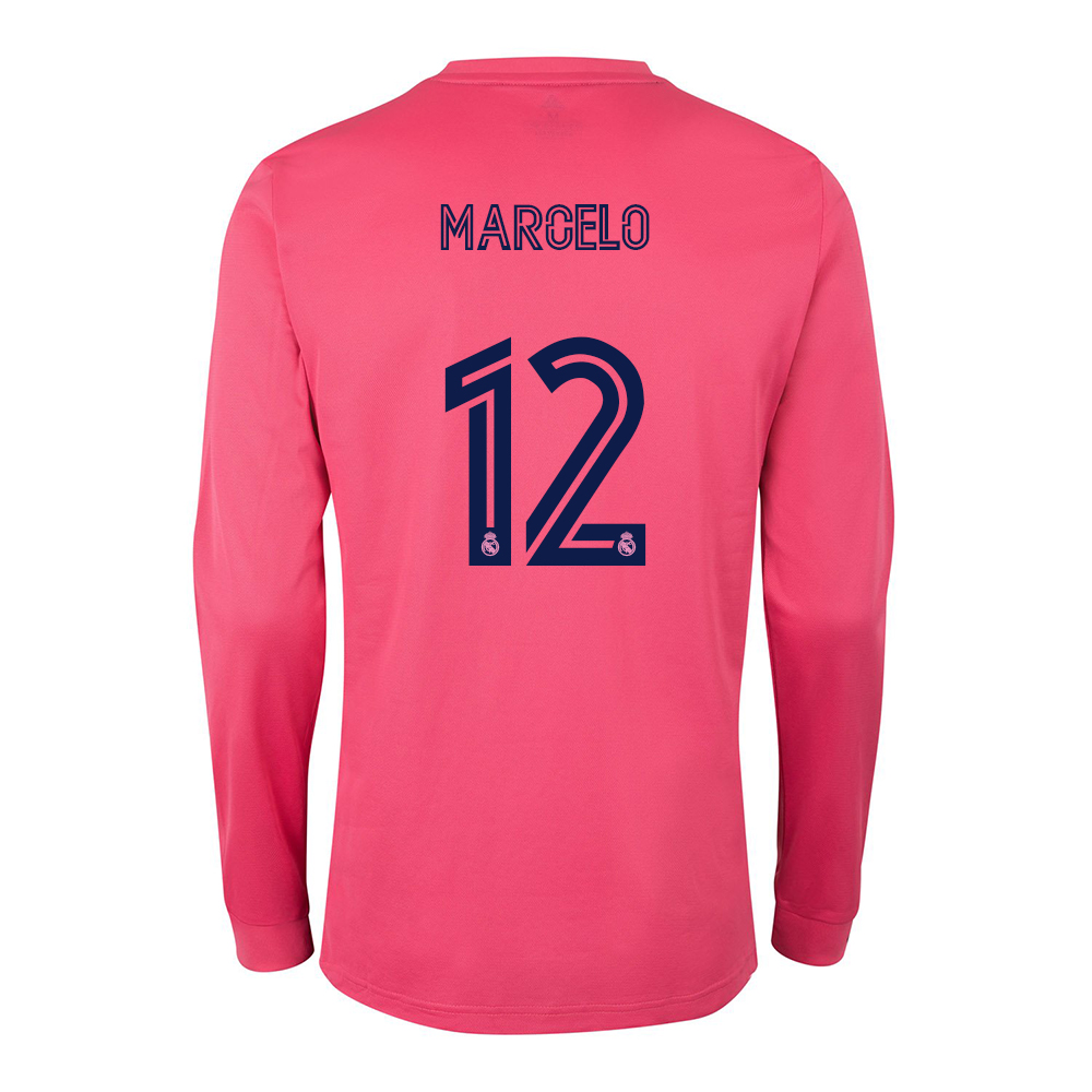 Herren Fußball Marcelo #12 Auswärtstrikot Rosa Trikot 2020/21 Hemd