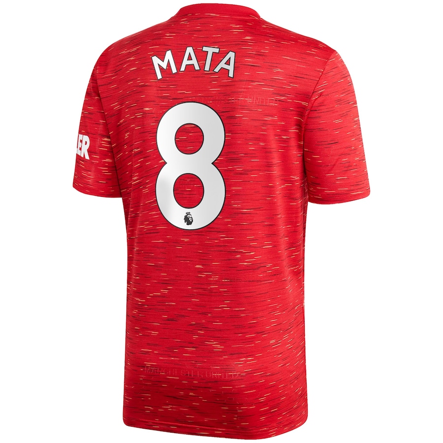 Herren Fußball Juan Mata #8 Heimtrikot Rot Trikot 2020/21 Hemd