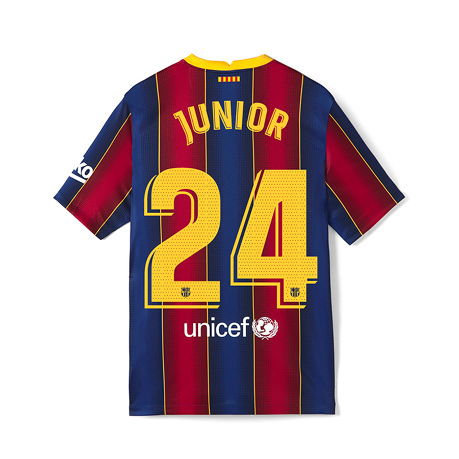 Herren Fußball Junior Firpo #24 Heimtrikot Rot Blau Trikot 2020/21 Hemd