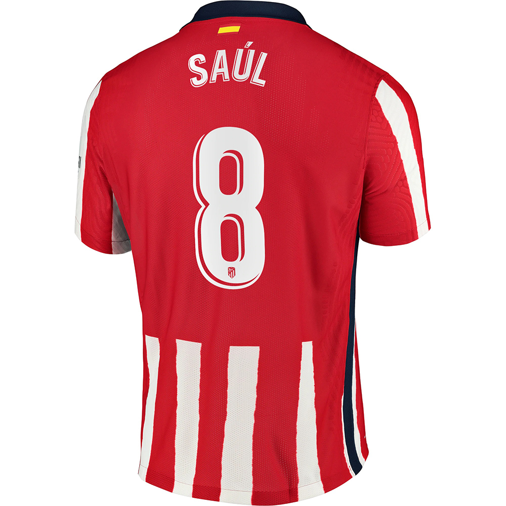 Herren Fußball Saul Niguez #8 Heimtrikot Rot Trikot 2020/21 Hemd