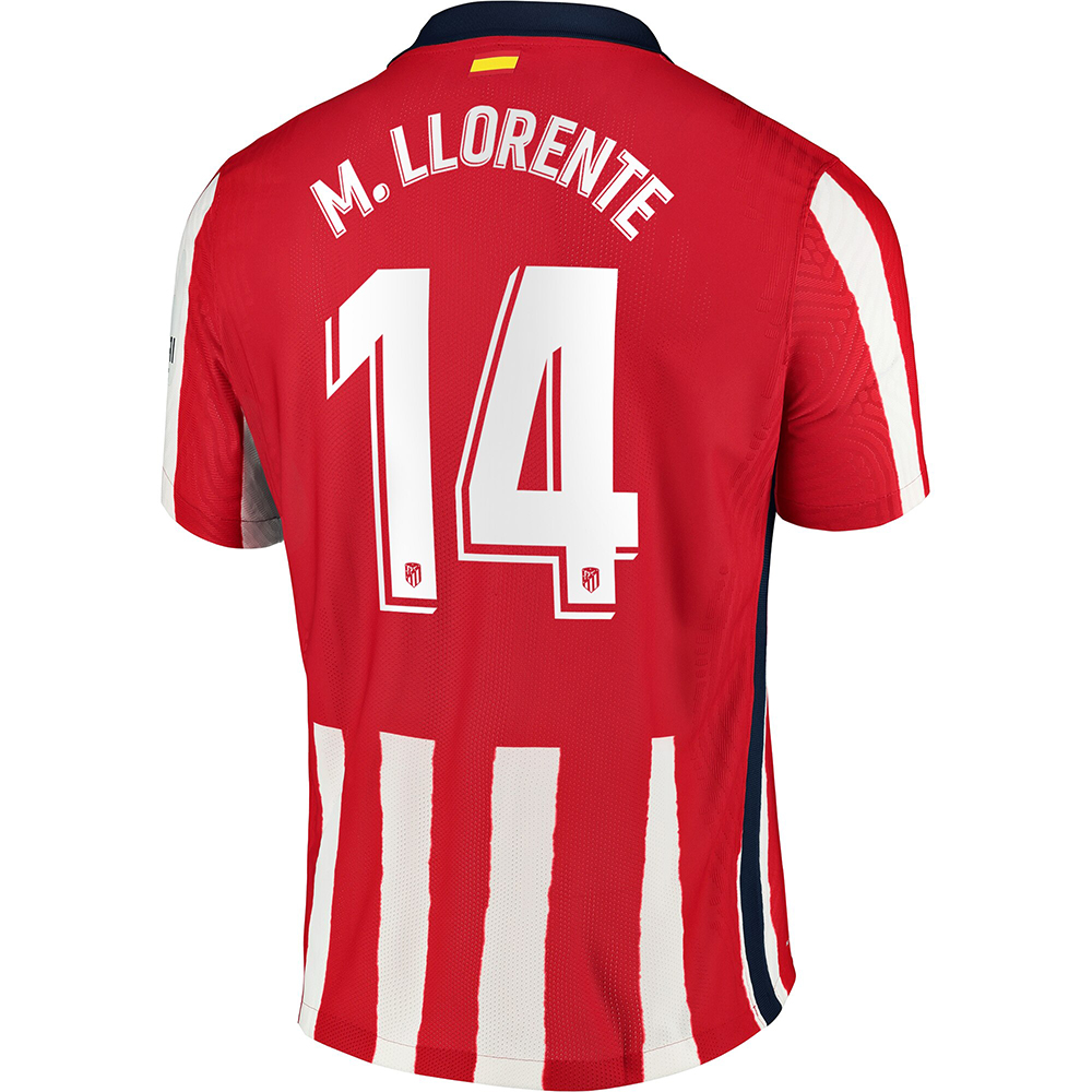 Herren Fußball Marcos Llorente #14 Heimtrikot Rot Trikot 2020/21 Hemd
