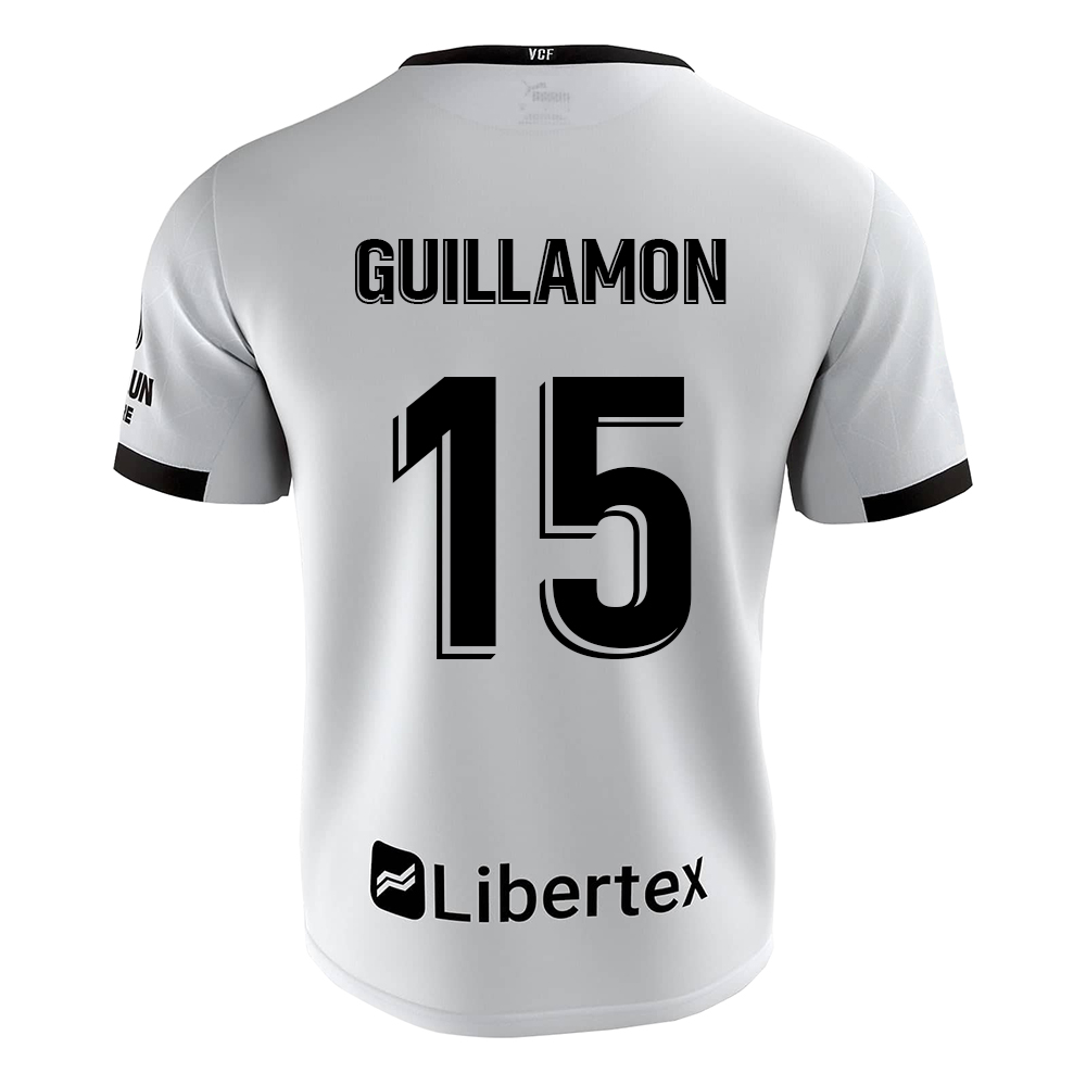 Herren Fußball Hugo Guillamon #15 Heimtrikot Weiß Trikot 2020/21 Hemd