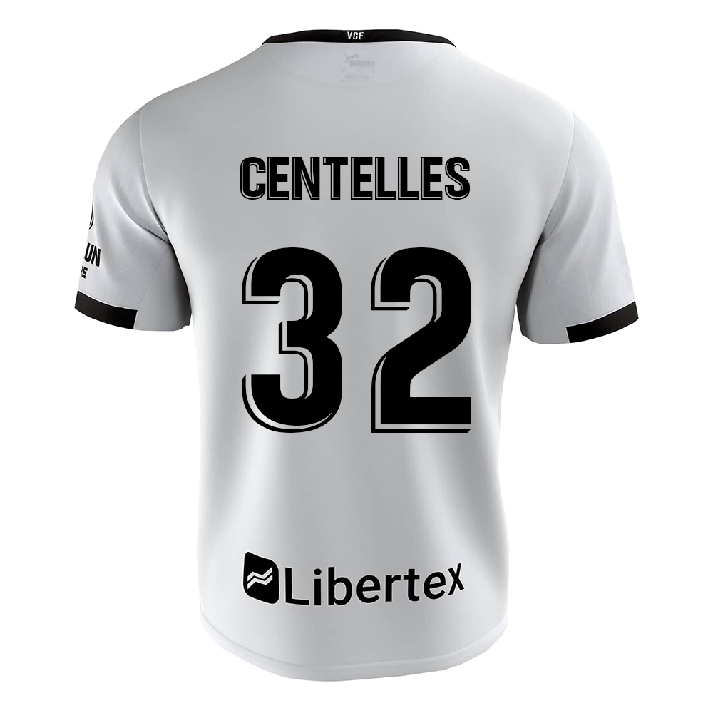 Herren Fußball Alex Centelles #32 Heimtrikot Weiß Trikot 2020/21 Hemd