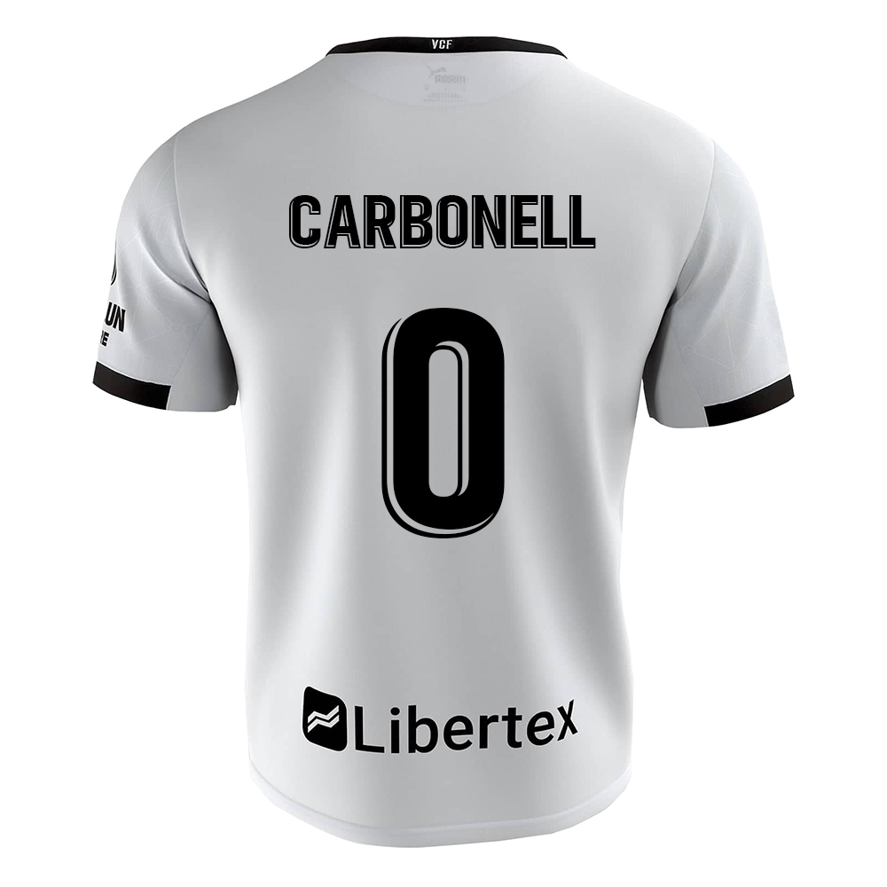 Herren Fußball Àlex Carbonell #0 Heimtrikot Weiß Trikot 2020/21 Hemd