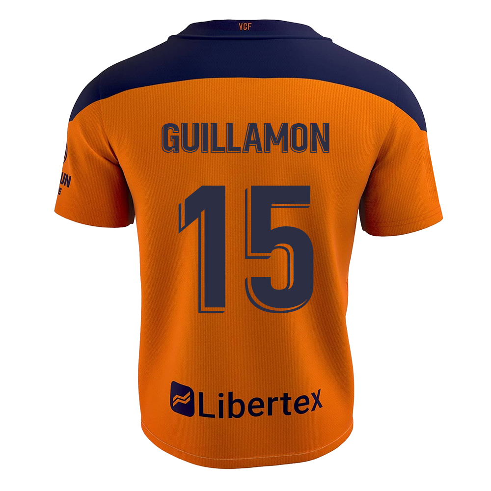 Herren Fußball Hugo Guillamon #15 Auswärtstrikot Orange Trikot 2020/21 Hemd