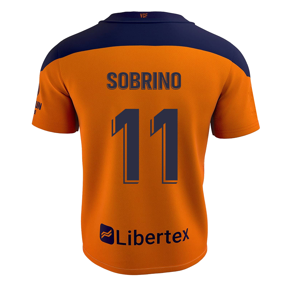 Herren Fußball Ruben Sobrino #11 Auswärtstrikot Orange Trikot 2020/21 Hemd