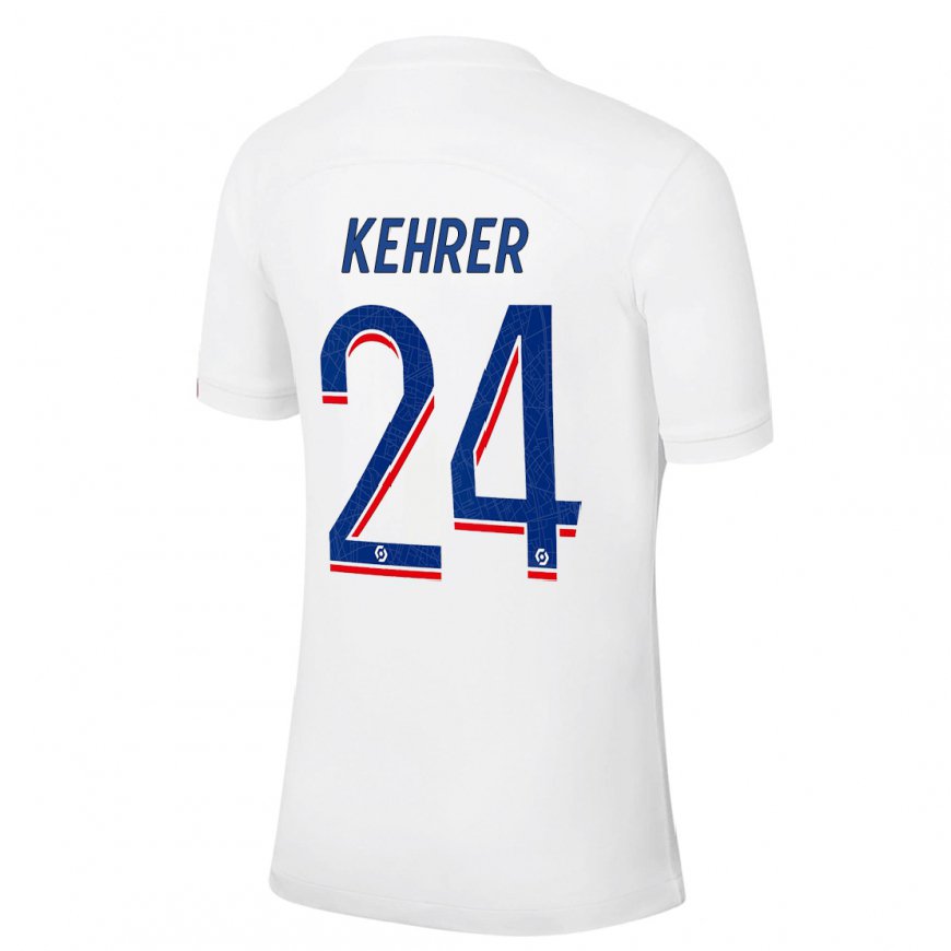 Kandiny Kinder Thilo Kehrer #24 Weiß Blau Ausweichtrikot Trikot 2022/23 T-shirt