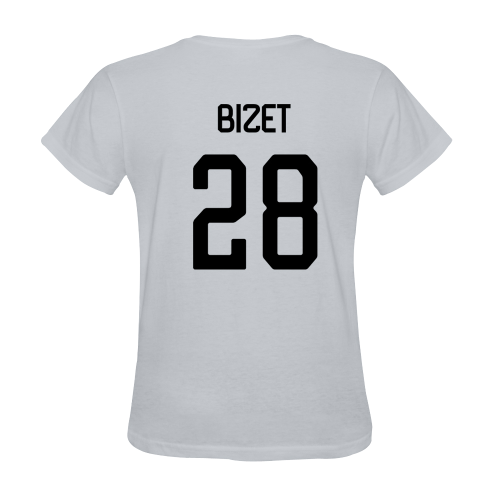 Herren Nathan Bizet #28 Weiß Trikot Hemd