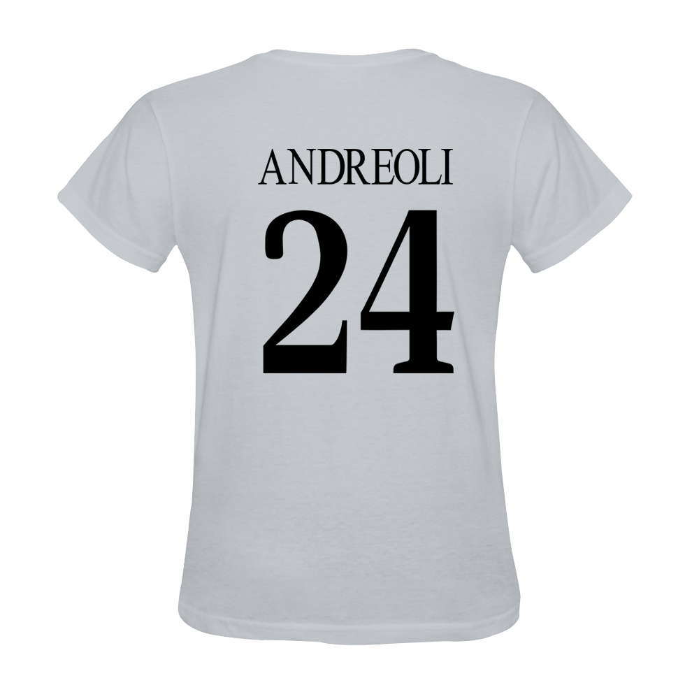 Herren Nicola Andreoli #24 Weiß Trikot Hemd