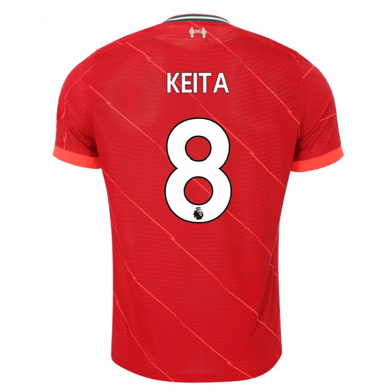 Damen Fußball Naby Keita #8 Rot Heimtrikot Trikot 2021/22 T-shirt