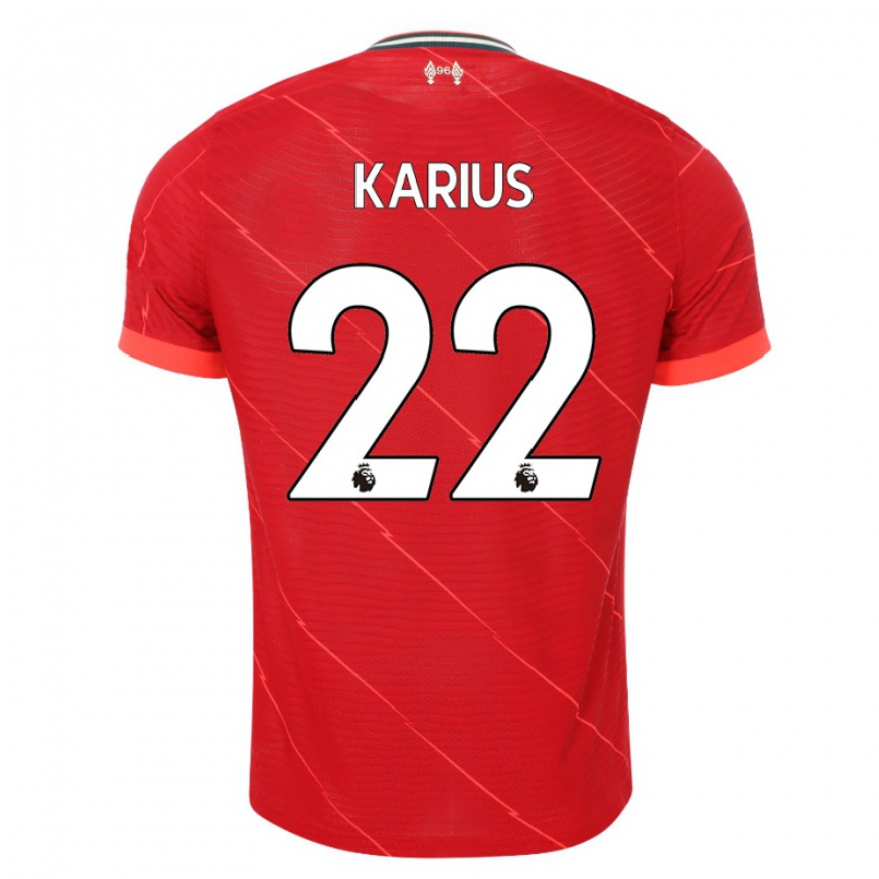 Damen Fußball Loris Karius #22 Rot Heimtrikot Trikot 2021/22 T-shirt